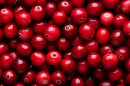 Cranberrys background. Fresh Cranberrys as backgroundの素材