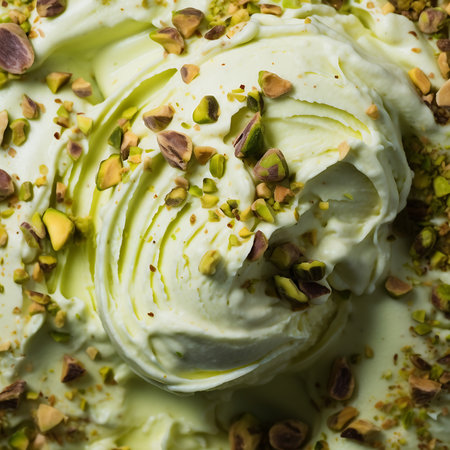 Pistachio ice cream background textureの素材