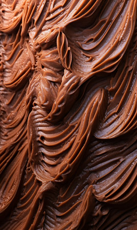 Chocolate ice cream background textureの素材