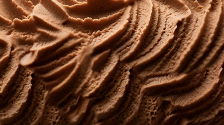 Delicious chocolate ice cream texture backgroundの素材