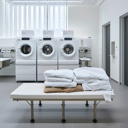 Interior of a modern laundryの素材