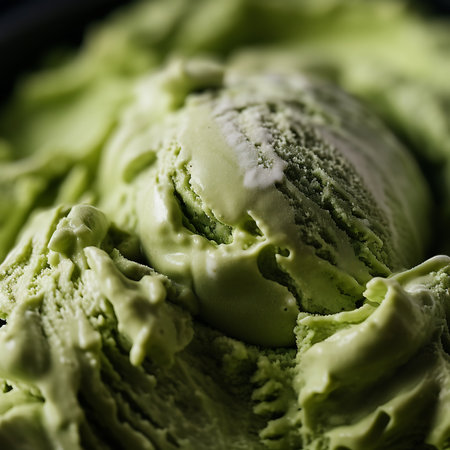 Matcha ice cream background textureの素材
