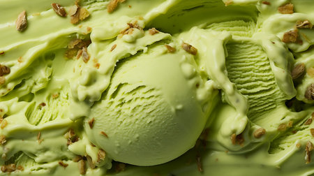 Pistachio ice cream background textureの素材