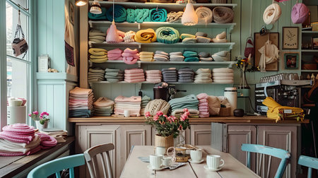 Lots of knits in a shopの素材