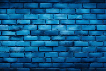 Abstract blue brick wall textureの素材