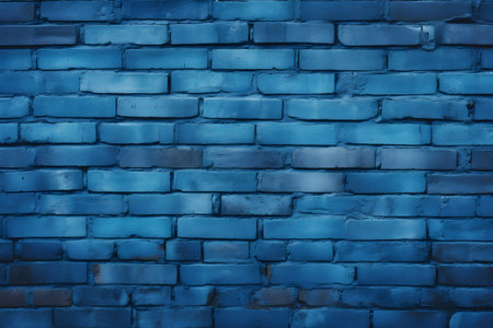 Blue brick wall texture. Abstract backgroundの素材
