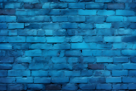 Abstract blue brick wall texture backgroundの素材