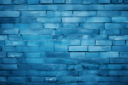 Blue brick wall background. Blue brick wall textureの素材