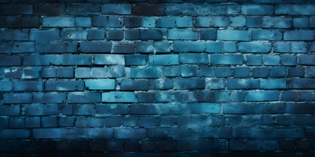 Blue brick wall background. Blue brick wall textureの素材
