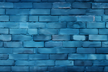 Blue brick wall background. Blue brick wall textureの素材
