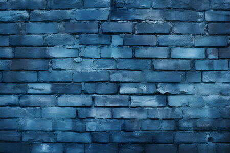 Abstract blue brick wall textureの素材