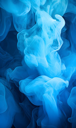 Blue smoke abstract background textureの素材