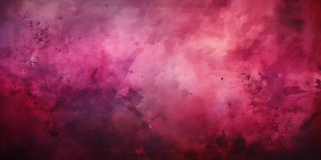 Vintage Grunge Dark Pink Background Textureの素材