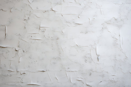 Old White Concrete Wall with Cracks and Scratchesの素材