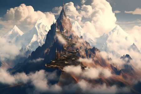 Beautiful view of mountains landscapesの素材