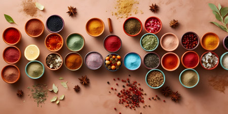 Spice background on the tableの素材