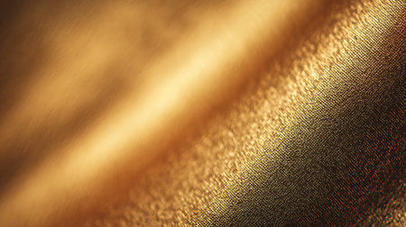 High-resolution image showcasing a golden cloth texture in a close-up shot. The fabric exhibits a shiny, woven appearance with intricate details, suitable for backgrounds.の素材