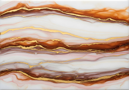 Marble patterned texture background. Marbling artwork for design. Agate ripple pattern. Gold powder.の素材