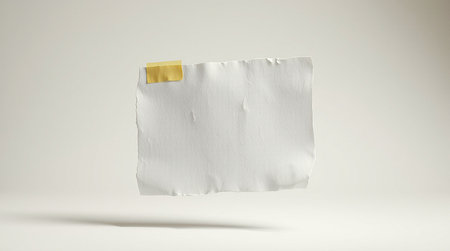 A transparent plastic bottle with a yellow cap is suspended in mid-air against a plain white backdrop.の素材