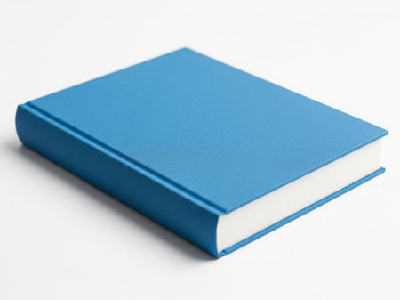 Blue hardcover bookの素材