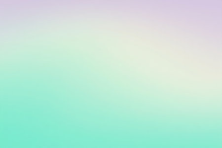 A soft, pixelated gradient transitions from lavender to mint green and white.の素材