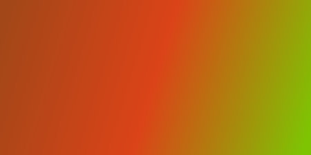 Gradual transition of warm colors