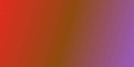 Gradual transition of warm colors