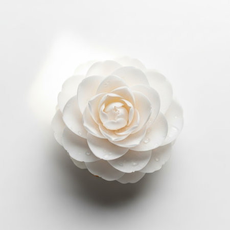 White rose isolated on white background isolated on white backgroundの素材