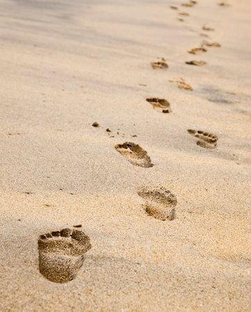 Footprint on the sand