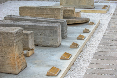 Lapidarium in old city, Baku, Azerbaijanの写真素材