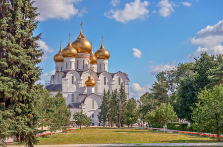 Orthodox cathedral in Yaroslavl. Russiaの写真素材