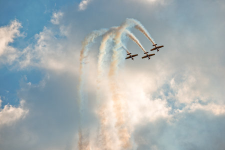 Zhukovsky, Russia - September 01, 2019: International Aviation and Space Salon - aeroshowのeditorial素材