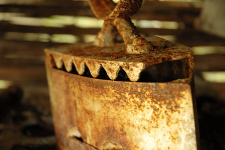 Old time smoothing sadironの写真素材