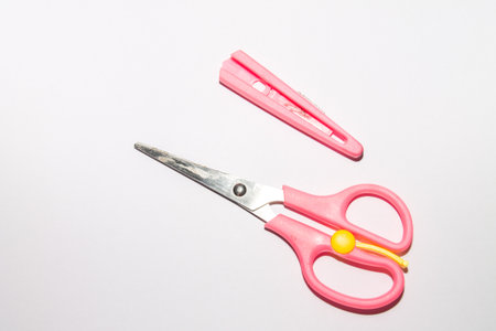 the scissor for cut paperの写真素材