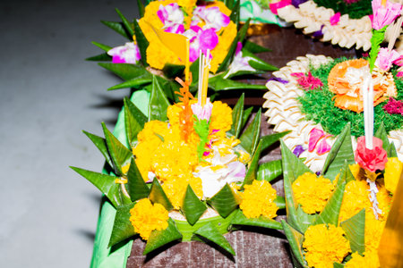 Kathong in the Loy Kathong from thailandの写真素材