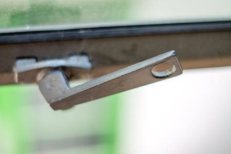 Jan door for protection within buildings.の写真素材