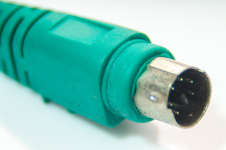the connector for mouse on the computerの写真素材