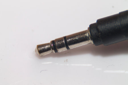 the speaker jack for the music