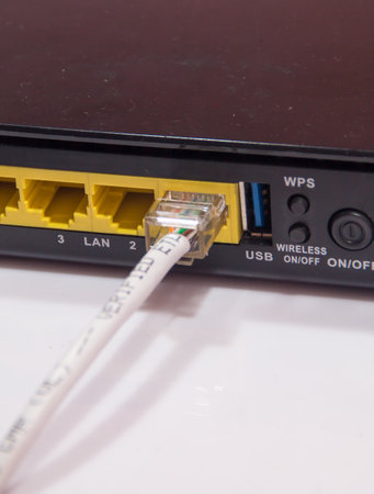 the ADSL Modem for the internet connection