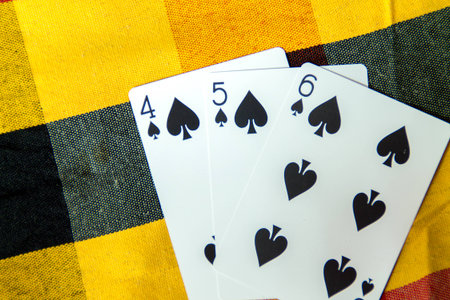 Playing cards, gambling is Which is illegal in Thailand.の写真素材