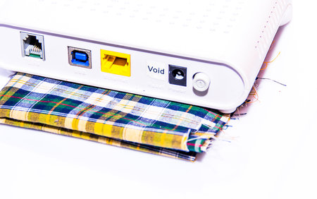 the internet modem for the internet connectionの写真素材