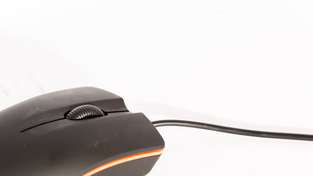 the mouse is use the selection icon or program in your computerの写真素材