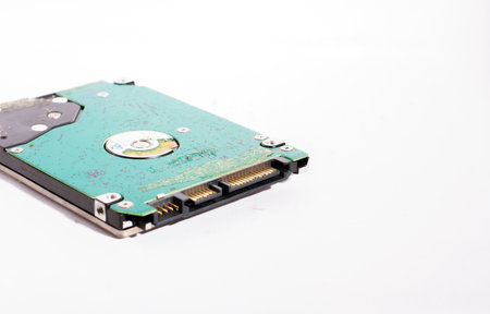 the harddisk is the data storage for the digital data where is in the your computerの写真素材