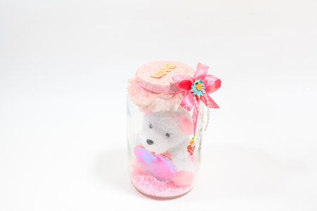 the bear doll is for the showingの写真素材