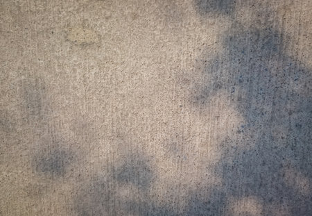the light and shadow in cement wallの写真素材