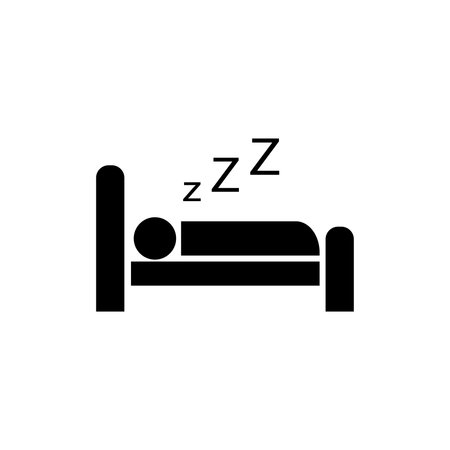 Hotel apartment sign icon. Travel rest place. Sleeper symbol.のイラスト素材