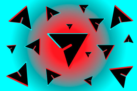 Colored modern background in the style of the social network. Digital background. Abstract seamless...