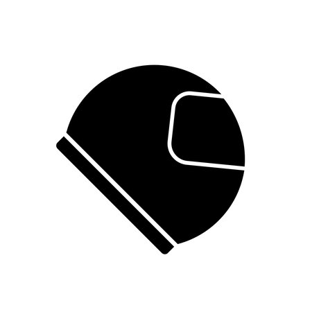 Black Race helmet icon, vector illustration. Flat design style. vector race helmet icon illustration isolated on white background, race helmet iconのイラスト素材