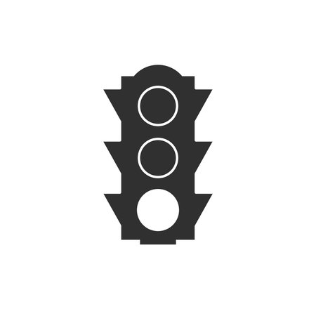 Led Modern Street Traffic Lights Iconのイラスト素材