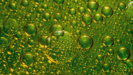 Macro oil and water multi colored abstract background